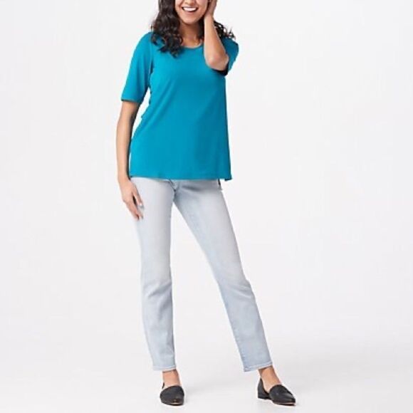 Susan Graver Modern Essentials Liquid Knit Top - Picture 2 of 7
